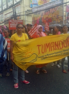 Tumandok people protest the Jaluar Dam in the Philippines.