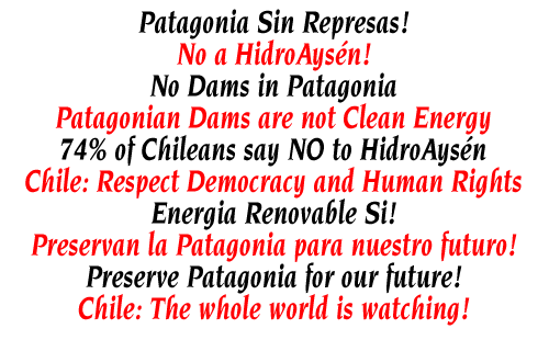 No Dams in Patagonia