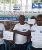 International Rivers partners at the Day of Action in Kinshasa