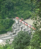 The site inspectors found extremely low river flows downstream of the commissioned Teesta V dam