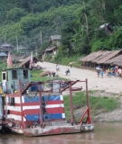 River ferry at one of the villages that would be affected by the dam.