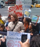 Sigourney Weaver protests against Belo Monte Dam