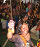 Kayapó dance at the Belo Monte protest