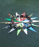 Kayak activists in Amarante, Portugal, part of COAGRET’s weekend of actions.