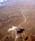 A dry river in the US Southwest