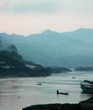 Mekong River downstream of the Xayaburi Dam Site