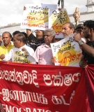 Demonstrants, People's Campaign Against Upper-Kotmale Project