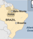 Proposed Belo Monte Dam location.