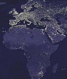 Africa at night.