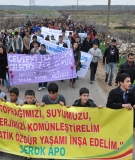 Children join protest against Ilisu dam in Dargecit, Turkey