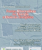 Cartaz: Fontes Alternativa de Energia  e Eficiência Energética