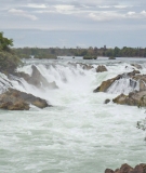 The Khone Phapheng Falls, a popular tourist attraction at Siphandone, Laos