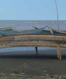 Fishing boat by Lake Turkana