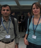 Mustafa and Ann-Kathrin outside the World Bank
