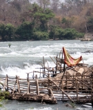 Site of Don Sahong Dam on Lower Mekong, March 2014.