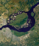 The Inga Falls on the Congo River.