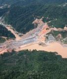 Controversial Bakun Dam in Borneo, Malaysia, built by Sinohydro