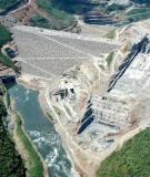 Construction of Barra Grande dam, Pelotas River, Brazil