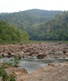 The Kamchay River valley in Bokor National Park that will be flooded by the Kamchay Dam.
