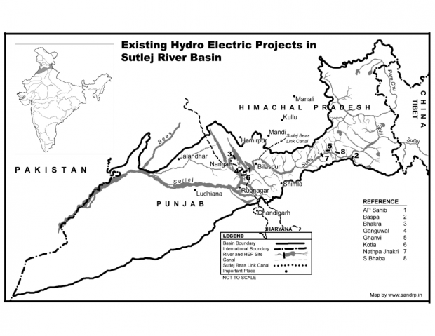 Existing Hydro Electric Projects in Sutlej River Basin