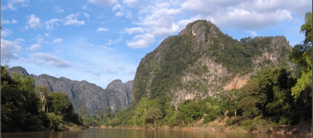The Hinboun river, Laos