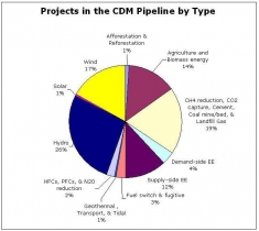 Fig. 6: CDM projects by type