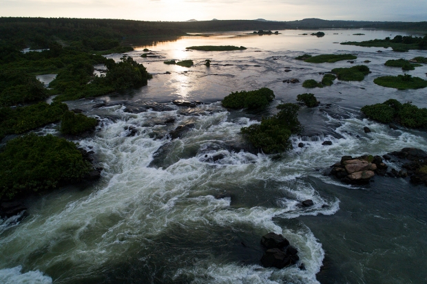 Previously protected stretch of the White Nile that will be submerged by Isimba Dam