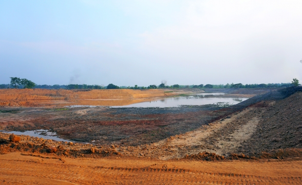 Site of the 'Monkey's Cheek' project, where water from the Mekong will be stored