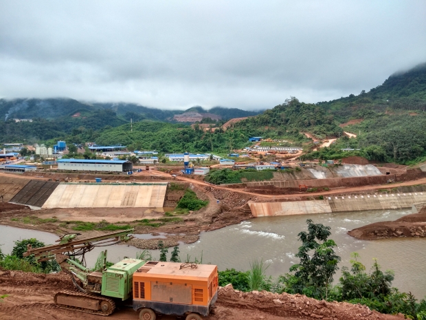 Nam Ou 7 dam in Laos, under construction (November 2017)