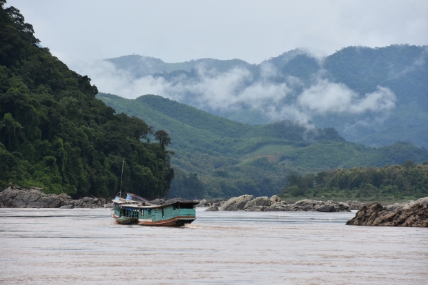 Mekong River in Laos, near the site of the Pak Beng Dam