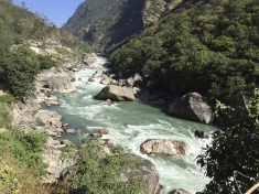 The free flow of the Punatsangchu will be snapped by two hydropower projects that are scheduled to be completed by 2018.