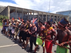 Indigenous People March in Defense of their Rights in Brasília 