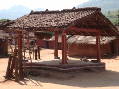 Dongria Kondh village's place of workship.