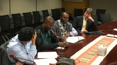 Sani Ayouba and Sena Alouka meeting with senior World Bank officials