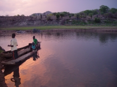 Along side the Zambezi River