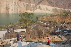 Village above Gongguoqiao Reservoir