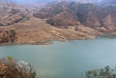 Nuozhadu reservoir and the Lancang's largest dam