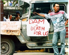 Protest against San Roque Dam in the Philippines