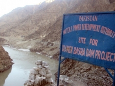 The Diamer Bhasha site on the Indus in Pakistan