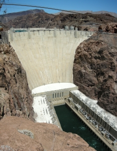 The iconic Hoover Dam on the Colorado River
