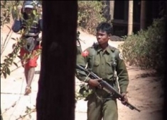 Burmese soldier in Shan state
