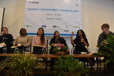 One panel at the 2019 Women & Rivers Congress in Nagarkot, Nepal.