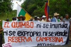 Protesting El Quimbo Dam