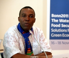 Sena Alouka speaks at the Bonn Conference