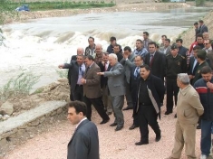 Turkish Officials Touring Dam Project