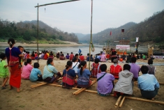 River worshipping ceremony on the Salween River