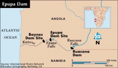 Political Map of the Area Affected by the Proposed Epupa Dam