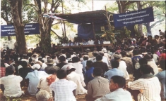 Villagers and NGOs hold a celebration of the Sesan River, Cambodia, 2003