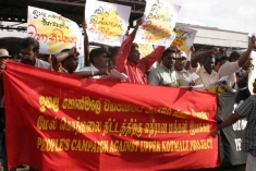 Demonstrants, People's Campaign Against Upper-Kotmale Project