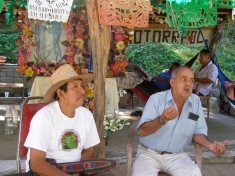 Rodolfo Chavez Galindo (right) and Felipe Flores have been at the forefront of the fight to stop La Parota Dam.